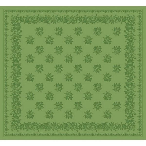 Leinen Tischdecke 170 x 260 cm TRADITION green mit Hohlsaum von Ju-Lein – Bild 3