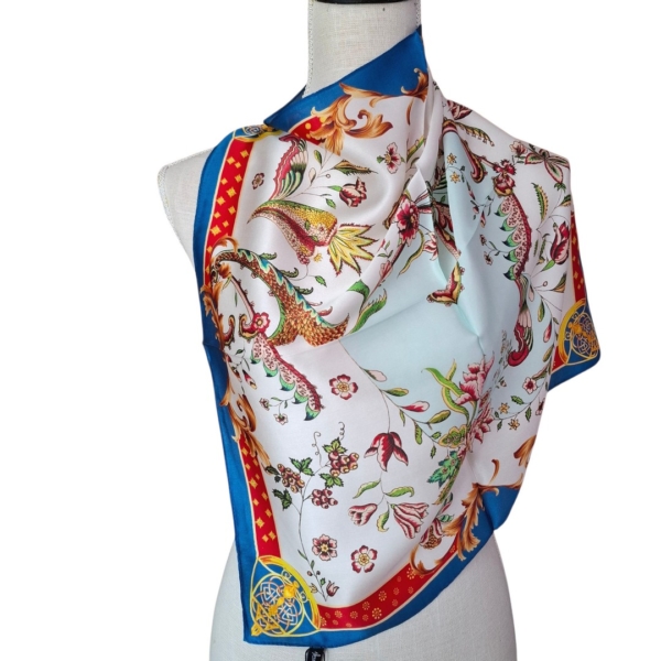 Nickituch aus reiner Seide 53x53 cm – zeitlose Eleganz für jeden Tag – Bild 2