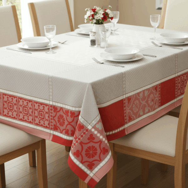 Jacquard Tischdecke aus Frankreich 160 X 160 cm mit Teflonschutz