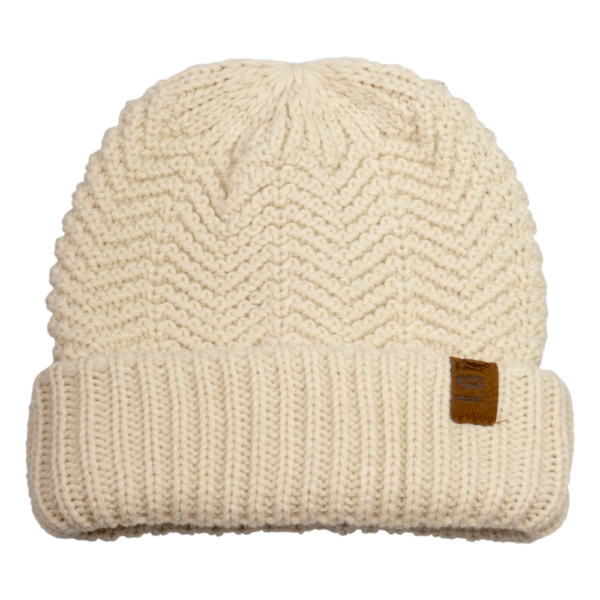 Damen Strickset Schal + Mütze JO mit Pompons von Lot83 – Bild 2