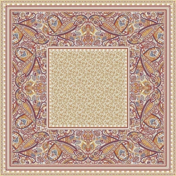 Stilvolle Gobelin Tischdecke 145 x 145 cm - Französische Handwerkskunst für Ihren Tisch – Bild 3