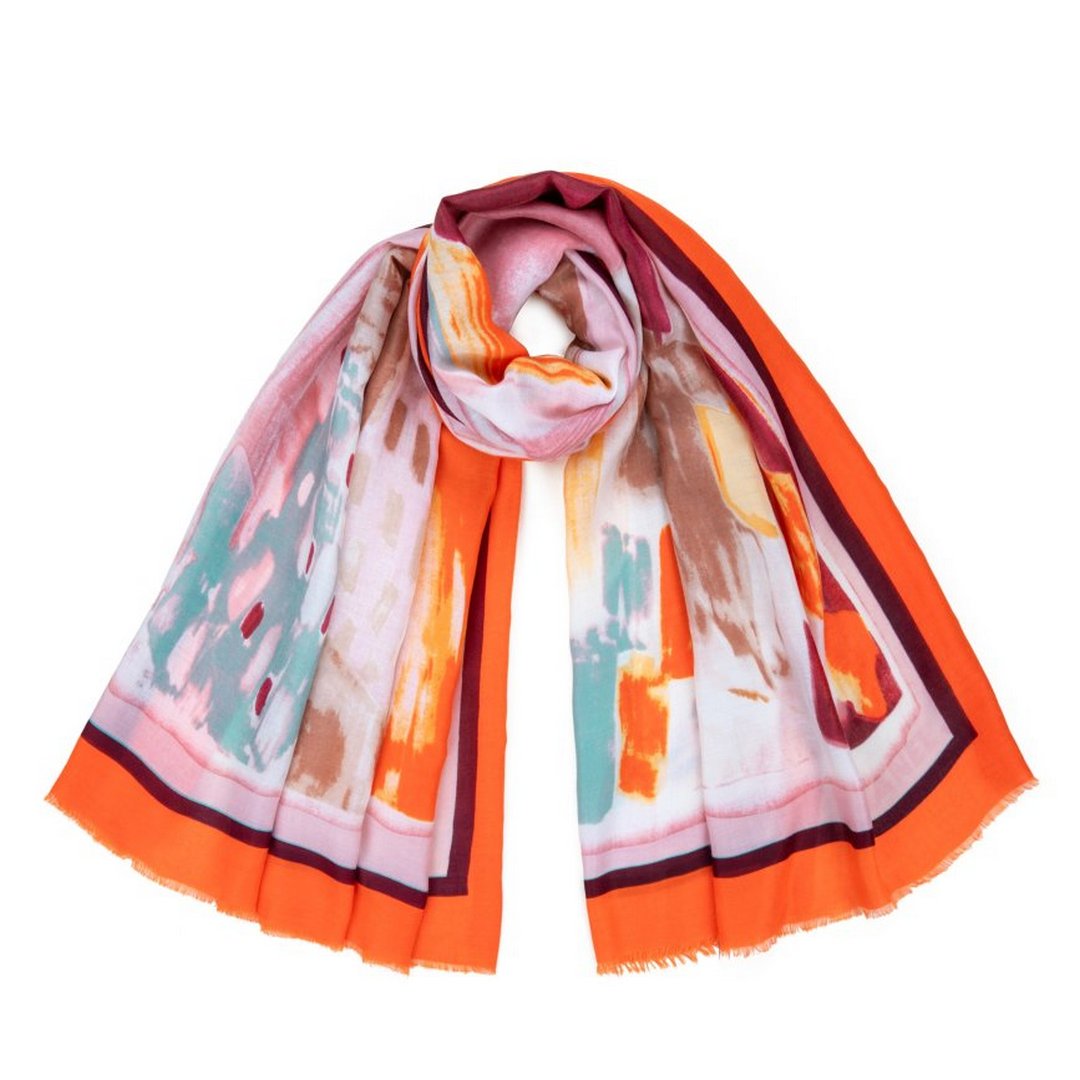 Leicht wie ein Hauch auch 100% Viskose - Baumwolle Haptik - elegant mit feinen Akzenten: Dieser Schal verleiht jedem Outfit eine edle Note. Ein leicht zu pflegender Schal - ein Accessoire, das Eleganz und Raffinesse vereint.