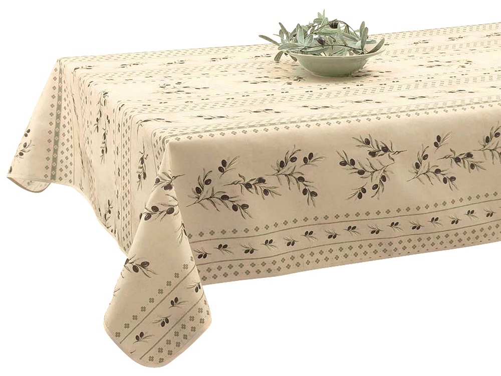 Pflegeleichte Tischdecke 150 x 240 cm OLIVENZWEIGE für Haus & Garten – Bild 2