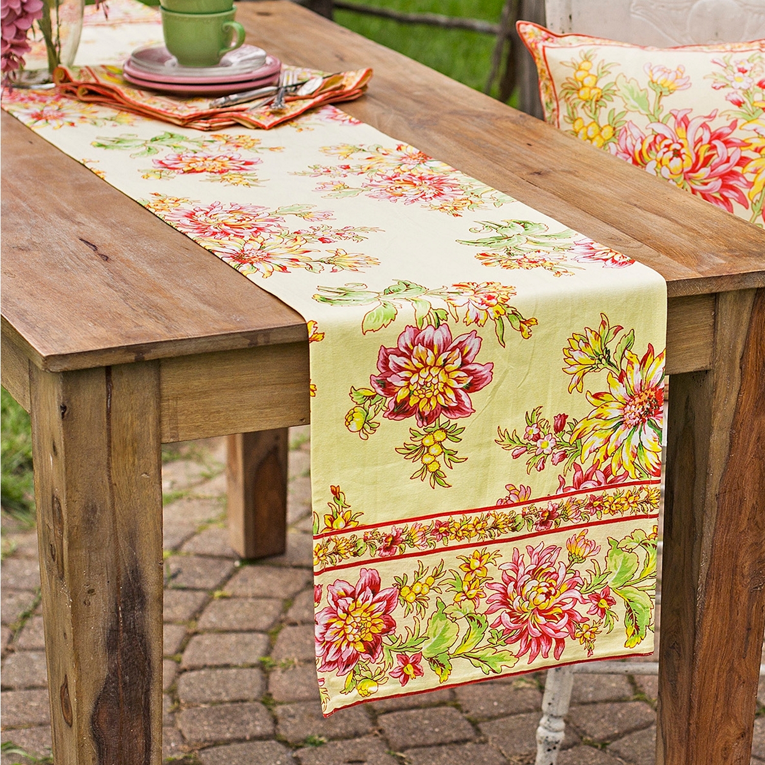 Tischläufer 35 x 175 cm Cottage aus Baumwolle