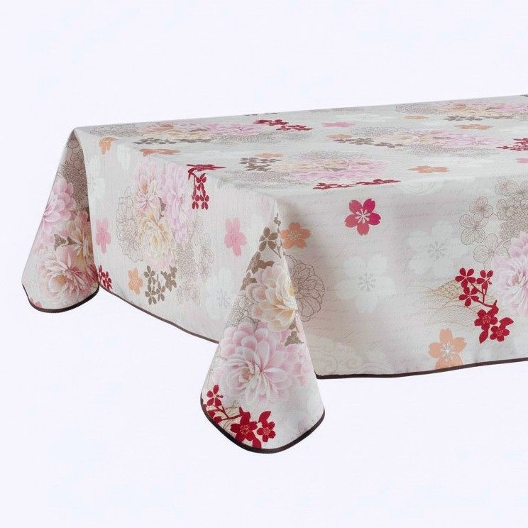 Pflegeleichte Tischdecke 150 x 240 cm BLÜMCHEN für Haus & Garten – Bild 2