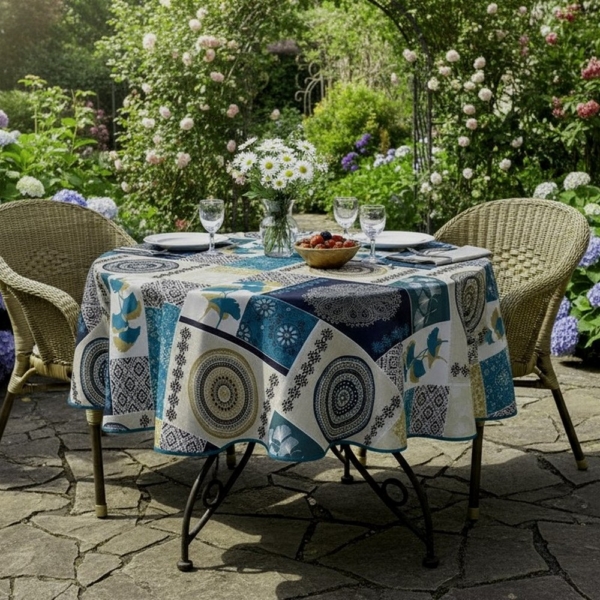 Tischdecke pflegeleicht Küche Esszimmer Garten Patchwork
